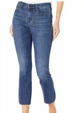 Social Standard by Sanctuary Mid Rise Kick Crop Jeans Medium Wash Size 10